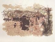 Pierre Bonnard Avenue du Bois from Some Scenes of Parisian life oil painting reproduction